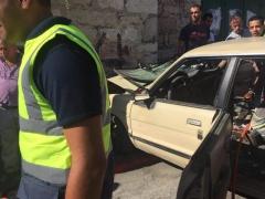(صور) مصرع مسن وإصابة زوجته في حادث سير ذاتي ببيت جالا
