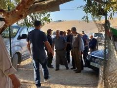 تخلله عقد قران للاسير المحرر محمود البلبول : وفد كبير من بيت لحم يتضامن مع الخان الاحمر