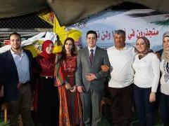 تخلله عقد قران للاسير المحرر محمود البلبول : وفد كبير من بيت لحم يتضامن مع الخان الاحمر