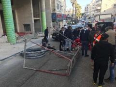 مصرع مواطن واصابة آخر في سقوط رافعة برام الله