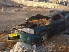  وفاة شابين بحادث سير في الطريق المؤدي إلى وادي النار قرب العيزرية