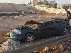  وفاة شابين بحادث سير في الطريق المؤدي إلى وادي النار قرب العيزرية