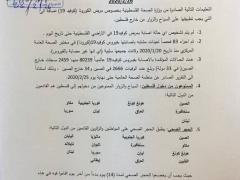 وزارة الصحة تنشر آخر المستجدات حول فيروس كوفيد 19- كورونا 