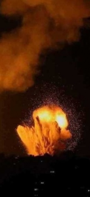 غارات جوية ليلية قرب مخيمات النزوح