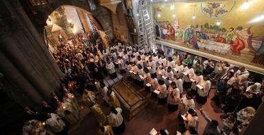 بيت لحم: الكنائس المسيحية التي تسير وفق التقويم الغربي تحتفل بعيد الفصح