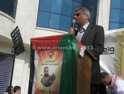 قراقع للصحفيين الاسرائيليين: لا تسمحوا بموت العيساوي