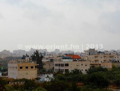 منخفض جوي محمل بإلأمطار والرياح يعبر فلسطين اليوم