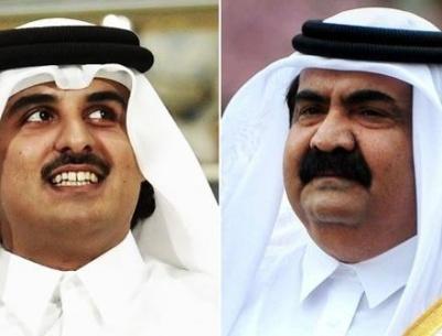 امير قطر يتخلى عن الحكم لنجله تميم