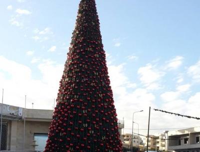 برنامج انارة شجرة الميلاد في بيت ساحور 