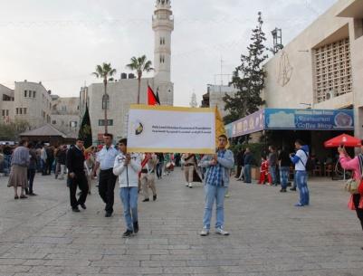 بالصور : المسكونية تنظم مسيرة رحلة الالف طفل الى بيت لحم بمناسبة الاعياد المجيدة