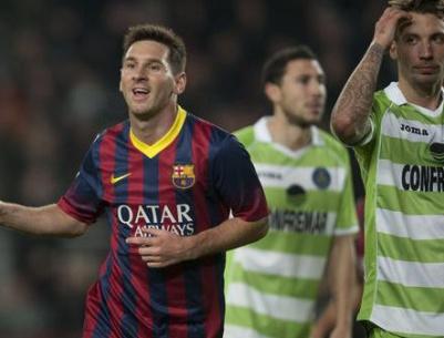 برشلونة يسحق خيتافي في ليلة عودة ميسي