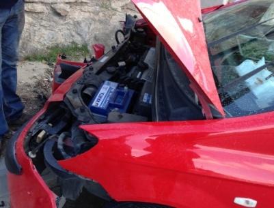 بالصور - ثلاث اصابات في حادث سير ذاتي في بيت ساحور