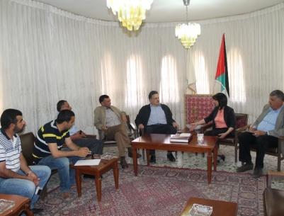 بابون تستقبل وزير الأشغال العامة في زيارته الى بلدية بيت لحم