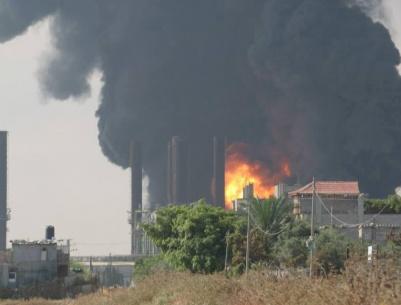 توقف محطة كهرباء غزة عن العمل بعد قصفها من قبل الاحتلال 