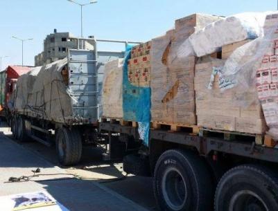 إدخال 720 شاحنة لغزة