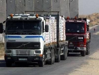 إدخال بضائع ومساعدات لغزة عبر 