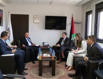 النائب العام لدولة فلسطين يجتمع مع السيد شون بويد مدير عام برنامج المساعدات في الضفة الغربية وقطاع غزة بوزارة الخارجية الكندية