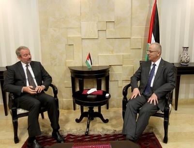 الحمد الله يبحث مع رئيس بعثة الرباعية الدولية آخر التطورات