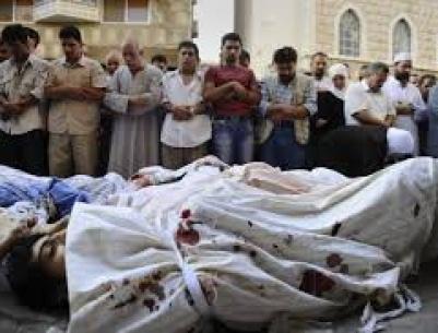 شهيد باليرموك وقصف عدة مخيمات فلسطينية بسورية