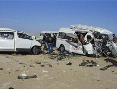 إصابة 10 أشخاص في حادث سير على طريق عيون الحرامية برام الله