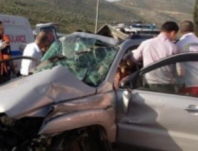 4 إصابات بحادث سير جنوب جنين