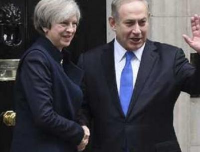 نتنياهو يغادر الى لندن للمشاركة بحفل وعشاء اقامته رئيسة وزراء بريطانيا على شرف وعد لفور