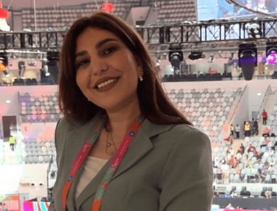 أول حكم فلسطيني: ندى الأطرش تحصل على الشارة الدولية بالجمباز