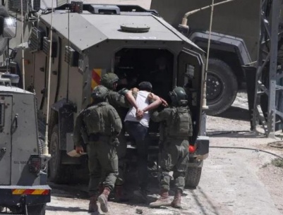 الاحتلال يعتقل 9 مواطنين من مخيم الجلزون وبدرس برام الله