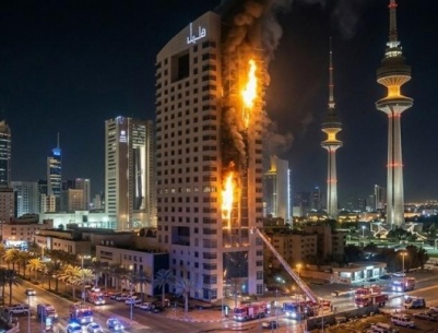 الكويت: أضرار جسيمة وإصابات عديدة جراء هجوم إيراني على مطار دولي