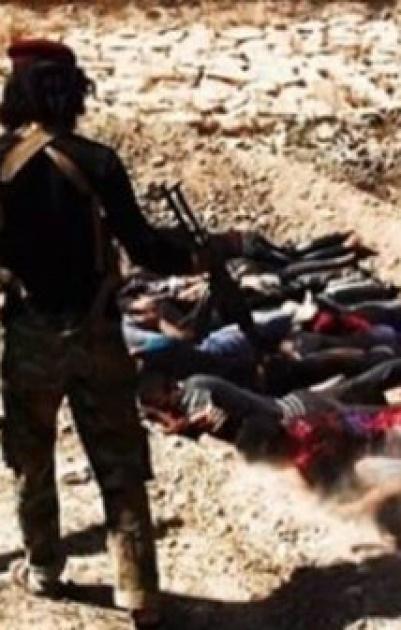 داعش ينشر مشاهد جديدة لمجزرة سبايكر بالعراق