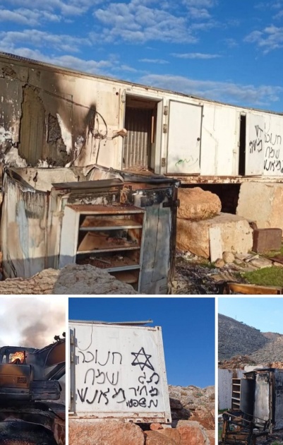 مستعمرون يحرقون 