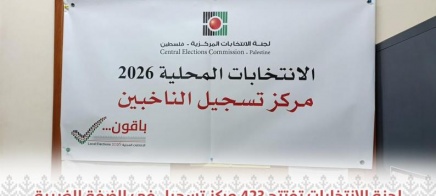 لجنة الانتخابات المركزية تفتتح 423 مركز تسجيل ميداني للناخبين في الضفة الغربية
