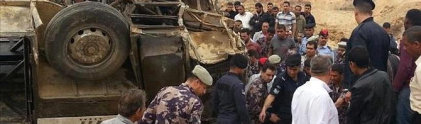 وفاة 15 معتمرا فلسطينيا بحادث بالأردن