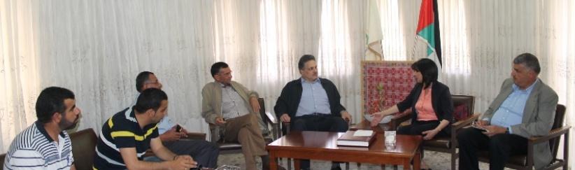 بابون تستقبل وزير الأشغال العامة في زيارته الى بلدية بيت لحم