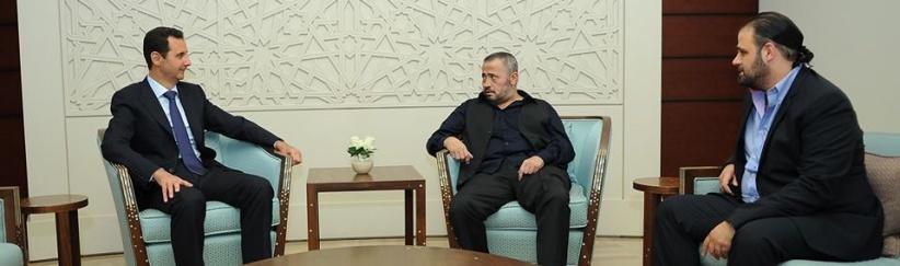 بالصور : سلطان الطرب جورج وسوف مع بشار الاسد