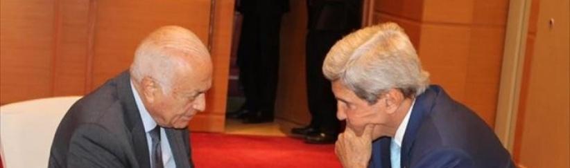 كيري في القاهرة ويلتقي أمين الجامعة العربية ومصر لن تتحالف ضد داعش