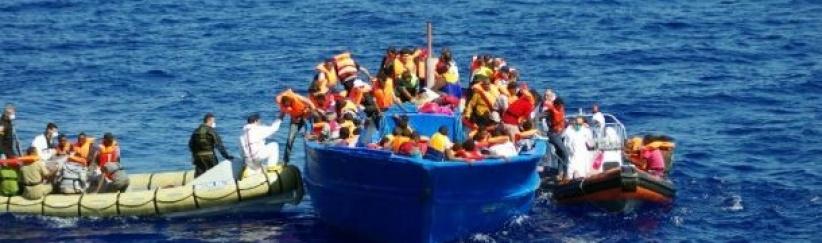 انقاذ سفينة مهاجرين فلسطينيين وسوريين امام السواحل القبرصية