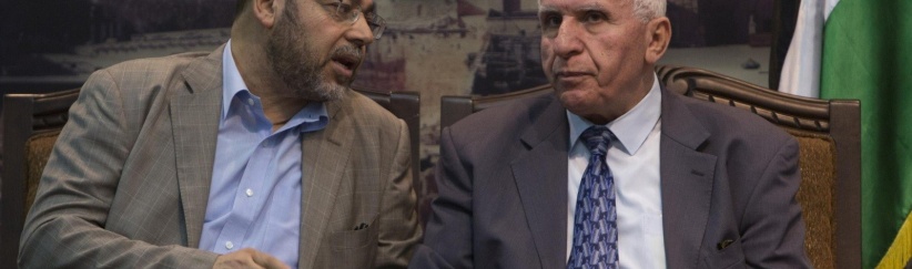 الأحمد وأبو مرزوق في غزة بعد مباحثات التهدئة بالقاهرة