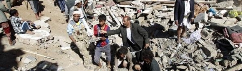 طيران التحالف يستهدف منزل صالح في صنعاء