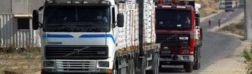 إدخال بضائع ومساعدات لغزة عبر 