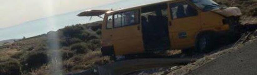 اصابة 11 شخص في حادث تصادم بين مركبتين فلسطينية واستيطانية شرق رام الله