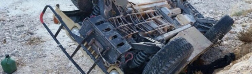 إصابة 4 جنود بانقلاب جيب 