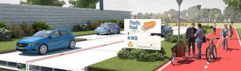 لاول مرة في العالم | البلاستيك بديلا للزفته في رصف الطرق