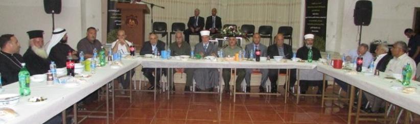 جمعية الكتاب المقدس الفلسطينية وبالتعاون مع بلدية الزبابدة ومحافظة ومديريه أوقاف جنين تنظم إفطارا رمضانيا في الزبابدة