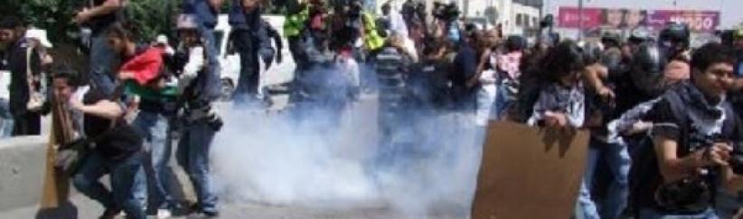 اصابة مجندة اسرائيلية في مواجهات على قلنديا