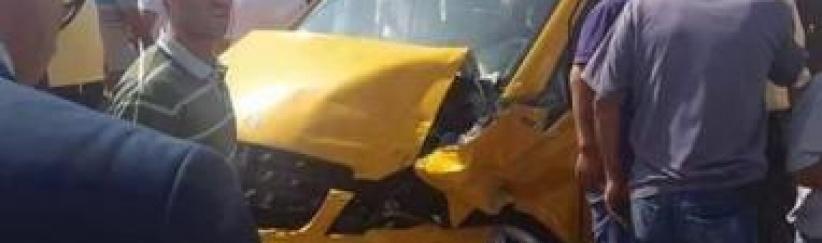 سبعة اصابات في حادث سير بين عمومي وشاحنة في بيت لحم