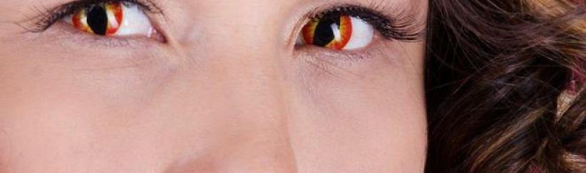 العدسات اللاصقة التنكرية 