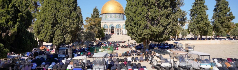 60 ألف مصلٍ يؤدون الجمعة في المسجد الأقصى المبارك