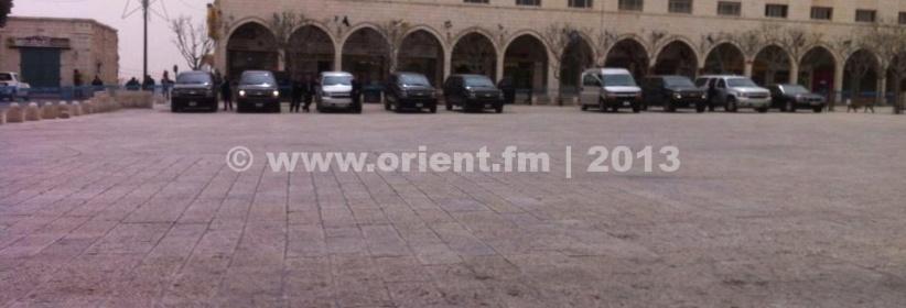 اوباما يصل الى بيت لحم بعد تأخره ساعة ونصف