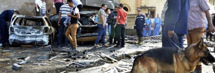 إصابة شخص في انفجار أمام معهد مندوبي الشرطة في القاهرة